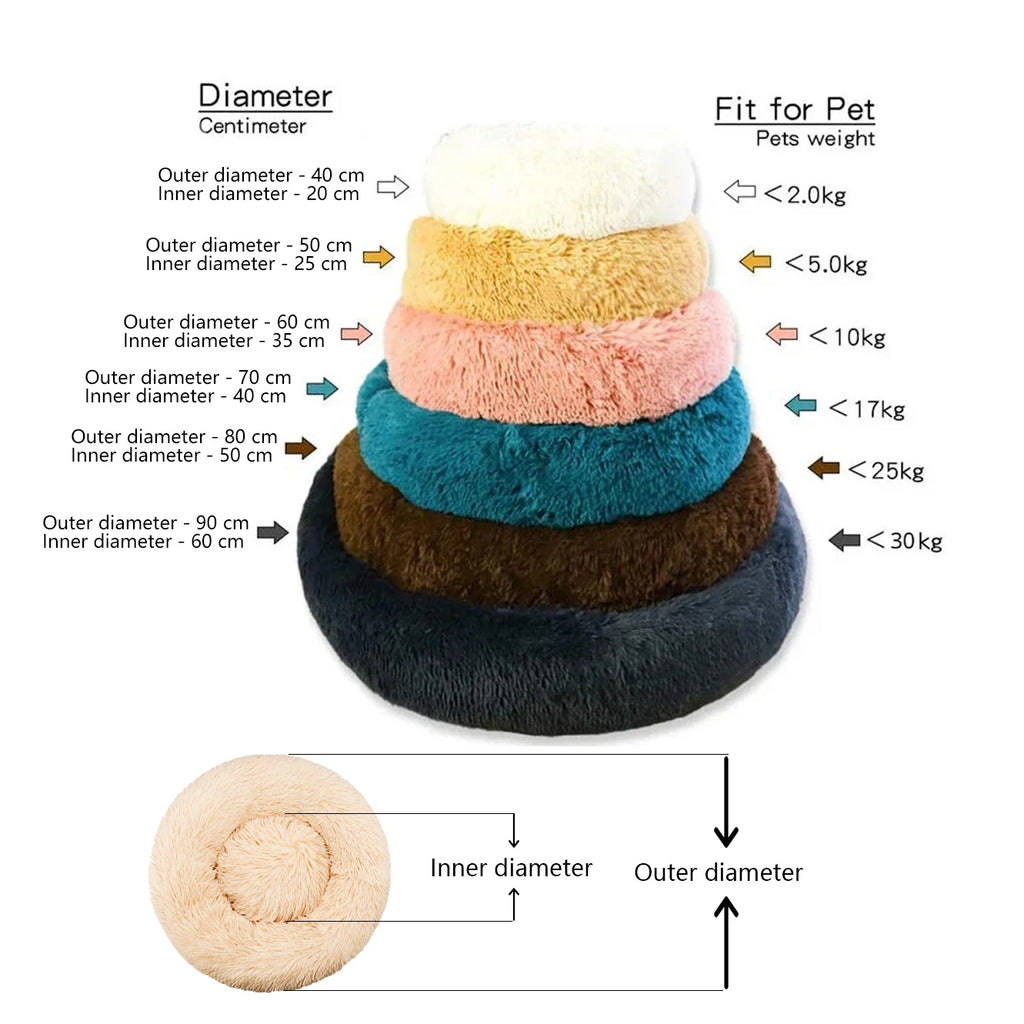 CalmNest™ Calming Donut Bed — Anxiety Relief for Dogs