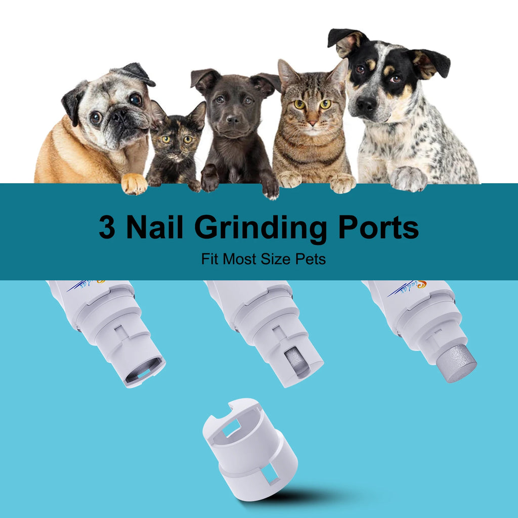 CalmNest™ Quiet Nail Grinder — Stress-Free Nail Care for Dogs & Cats