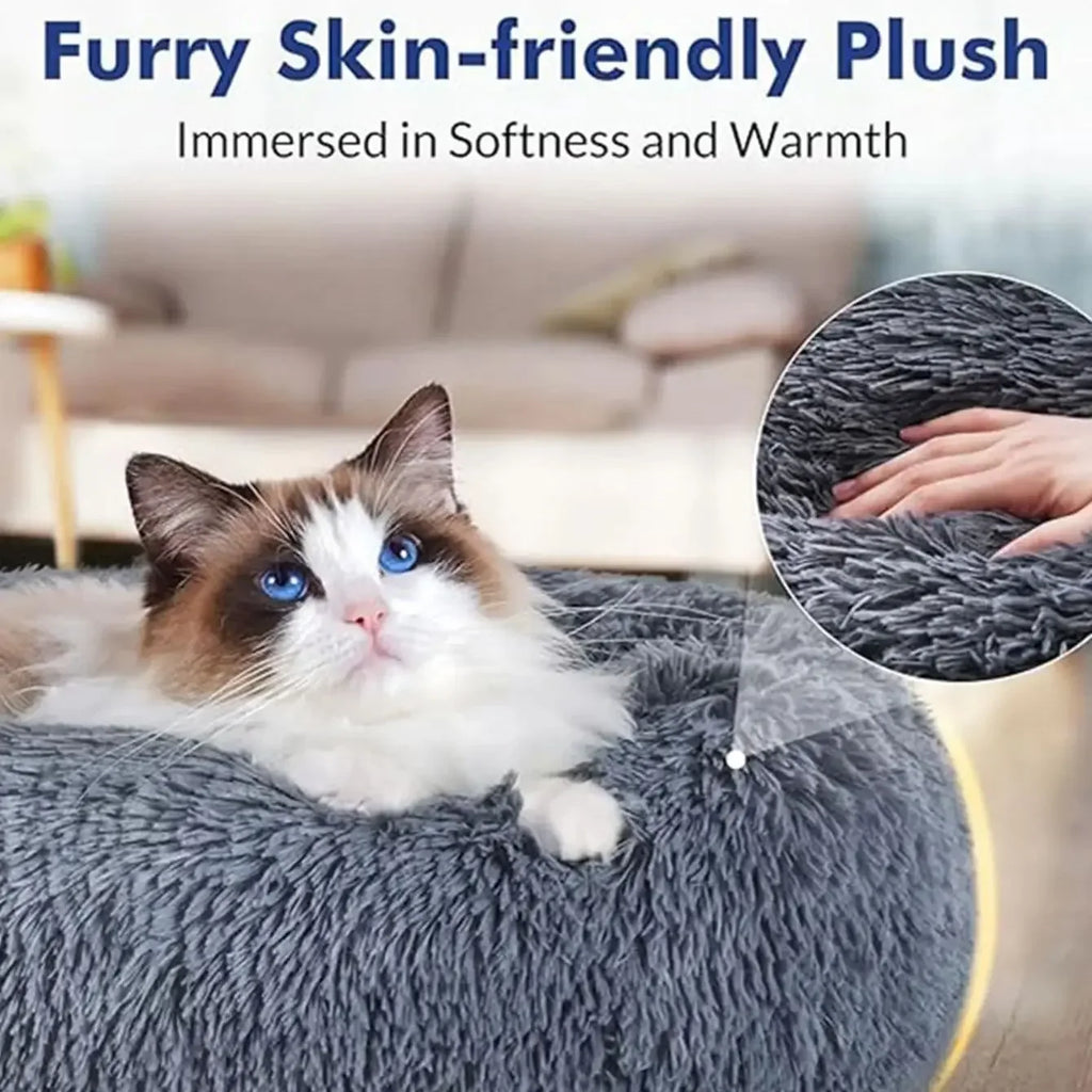 CalmNest™ Calming Donut Bed — Anxiety Relief for Dogs